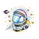 spaceman  tattoo design idea