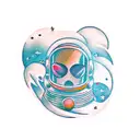 spaceman  tattoo design idea