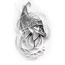 bass guitar  tattoo design idea