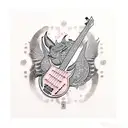 bass guitar  tattoo design idea