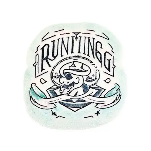 running, hard things, family,50 tattoo design idea
