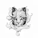 Generate a captivating black and white tattoo design featuring a ginger, artfully sliced to reveal some pieces, alongsid tattoo design idea