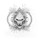 Generate a captivating black and white tattoo design featuring a ginger, artfully sliced to reveal some pieces, alongsid tattoo design idea