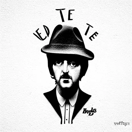 Beatles lyrics tattoo design idea