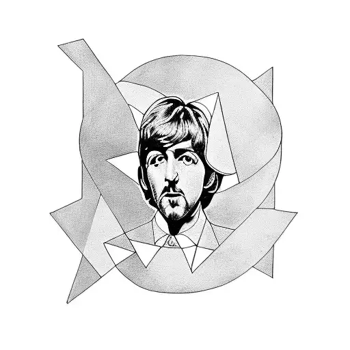 Beatles lyrics and themes tattoo design idea
