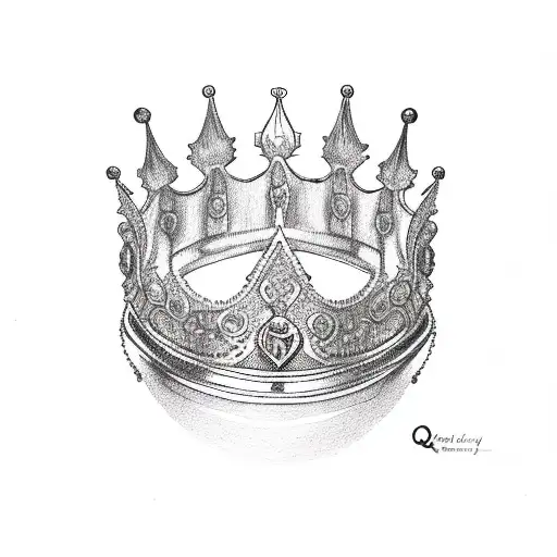 Queen's Crown tattoo design idea
