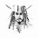 Jack sparrow gorrión  tattoo design idea