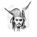 Jack sparrow gorrión  tattoo design idea