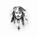 Jack sparrow gorrión  tattoo design idea