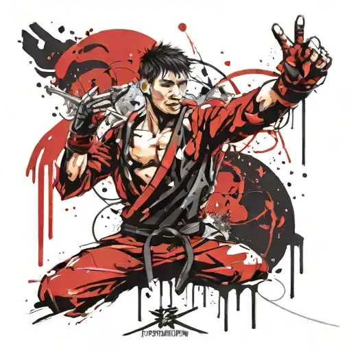 taekwondo black belt tattoo design idea