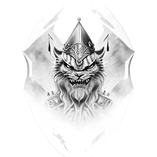 ciro rey de persia tattoo design idea