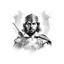 ciro rey de persia tattoo design idea