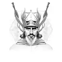 ciro rey de persia tattoo design idea