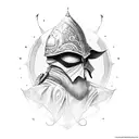 ciro rey de persia tattoo design idea