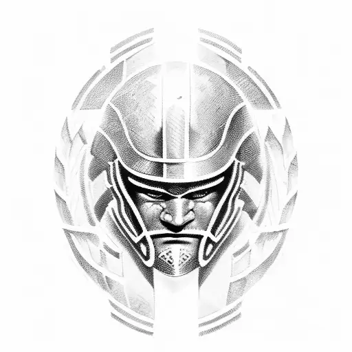 spartan warrior tattoo design idea