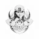 brooken heart itachi uchiha tattoo design idea