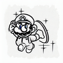 super mario tattoo design idea