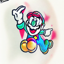 super mario tattoo design idea