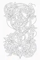 self discovery personal growth 777 symbol within tattoo design idea