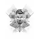Design a left hand full sleeve tatoo with themes - cristiano ronaldo , real madrid , sergio ramos , walter white, footba tattoo design idea