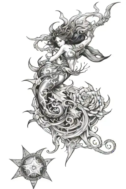 Momo and Cassiopeia tattoo design idea