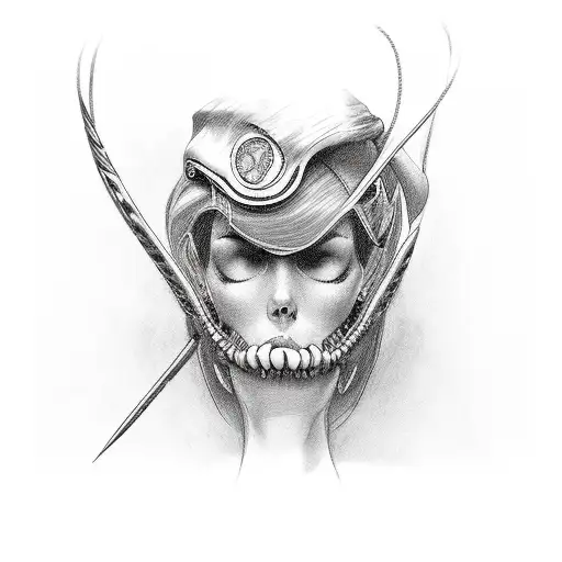  s&m whip on a womans spine tattoo design idea