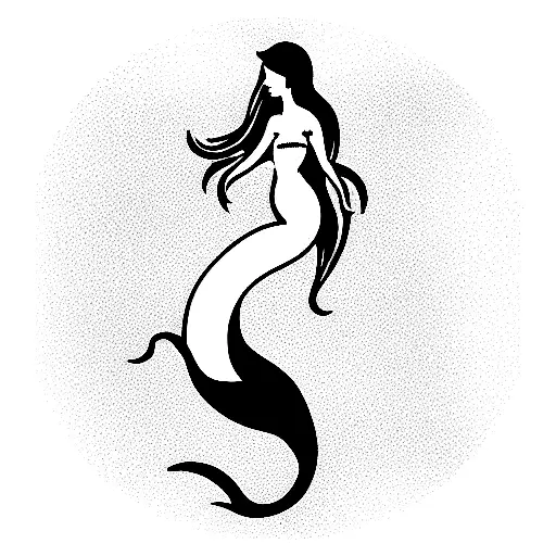 Mermaid Watercolor Temporary Tattoo - Etsy
