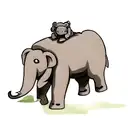 Elephant tattoo design idea
