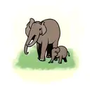 Elephant tattoo design idea