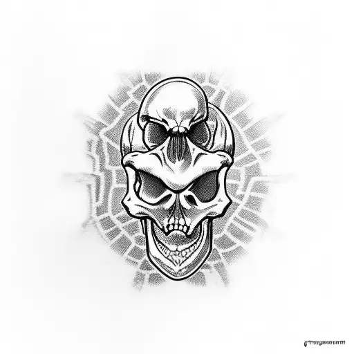 turtwig skeleton dark tattoo design idea