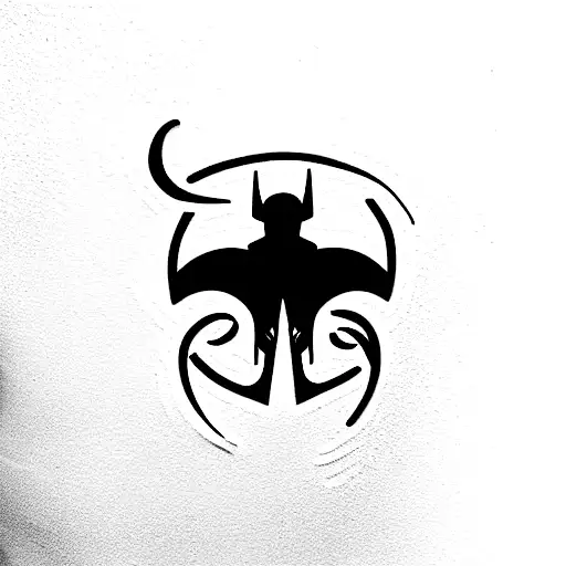 œil d'Horus avec super heroes tattoo design idea