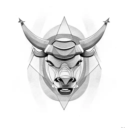 Angry Blue Bull Buffalo Sacred Geometry Stock Vector (Royalty Free)  1543242776 | Shutterstock