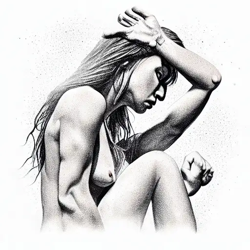 masterpiece, best quality, 1girl, upper body, solo,  bad anatomy, ugly, badly dr tattoo design idea