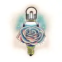 Light bulb tattoo design idea