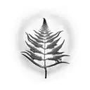 Fern Tree tattoo design idea