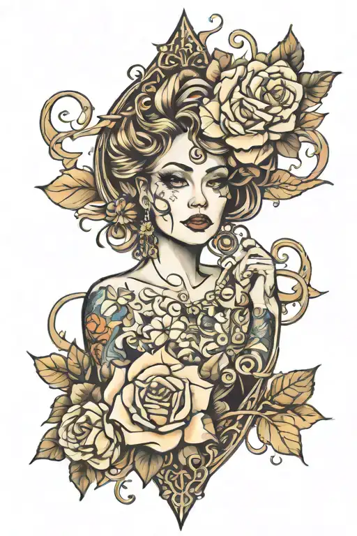 narcissistic tattoo design idea
