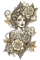 narcissistic tattoo design idea