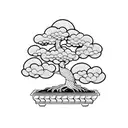 bonsai tree tattoo design idea