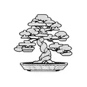 bonsai tree tattoo design idea
