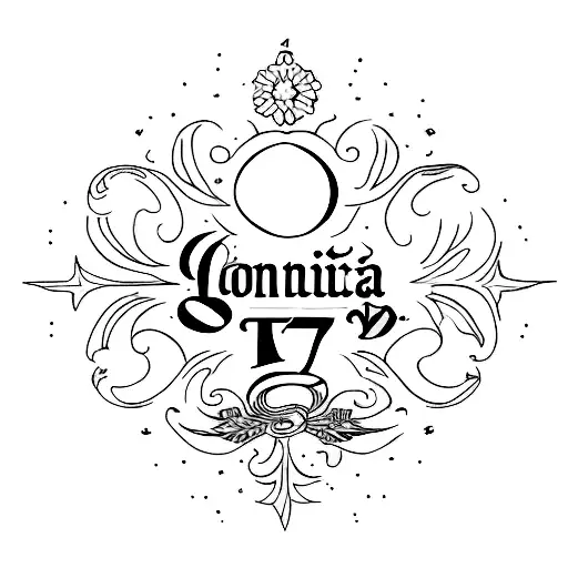 "confía en ti" written a thin cursive and the Roman numerals for January 31 1997 tattoo design idea