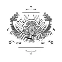 "confía en ti" written a thin cursive and the Roman numerals for January 31 1997 tattoo design idea