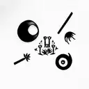 small matching tattoos for three friends that is related to smoking tattoo design idea