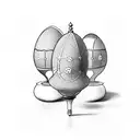 Three eggs  tattoo design idea