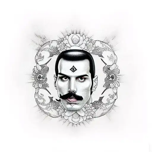freddie mercury  tattoo design idea