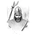 Assyrian warrior  tattoo design idea