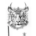 napoleon, marcus aurelius, samurai, tiger tattoo design idea
