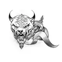 pantera tattoo design idea