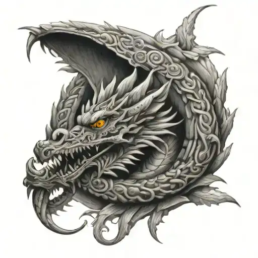  quetzalcoatl dragon  tattoo design idea