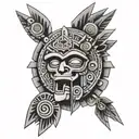 aztec tattoo design idea