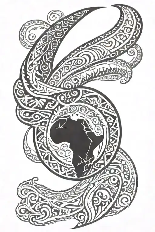 African tribal forearm sleeve tattoo tattoo design idea